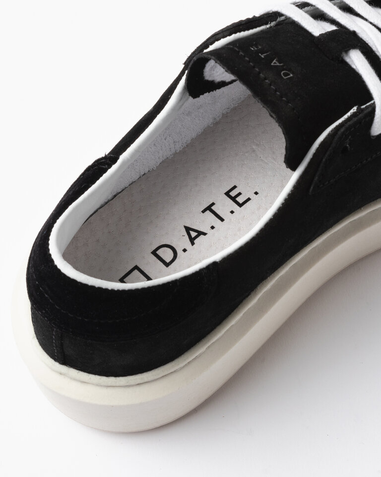 D.A.T.E D.A.T.E Hill platform suede sneaker HP-SD-BK