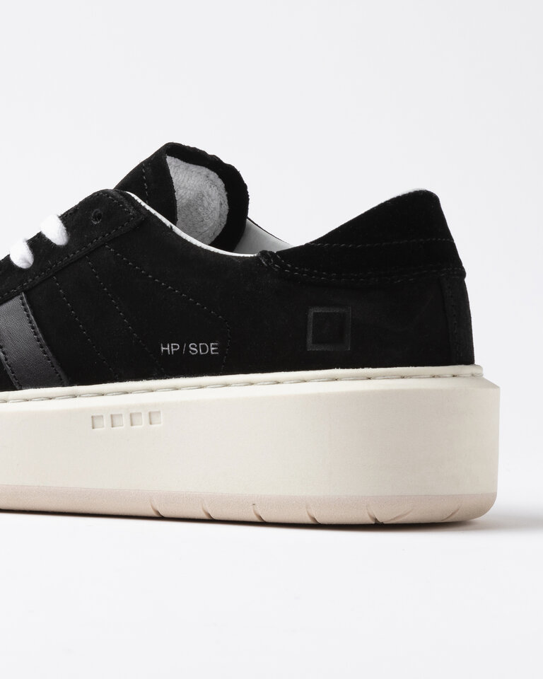 D.A.T.E D.A.T.E Hill platform suede sneaker HP-SD-BK