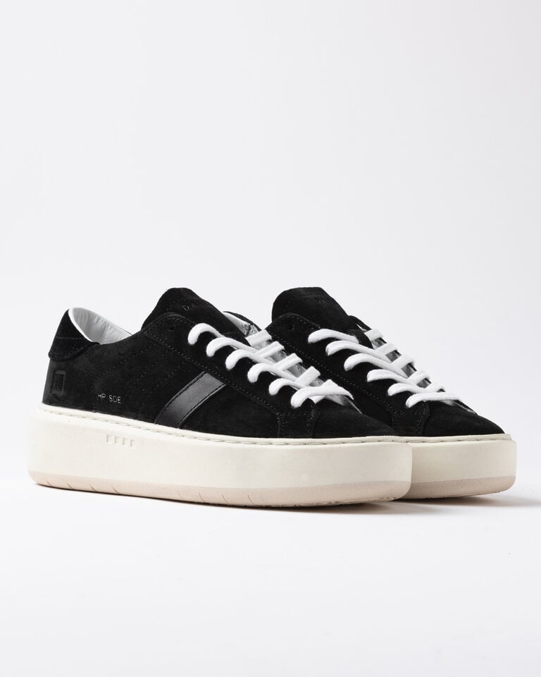 D.A.T.E D.A.T.E Hill platform suede sneaker HP-SD-BK