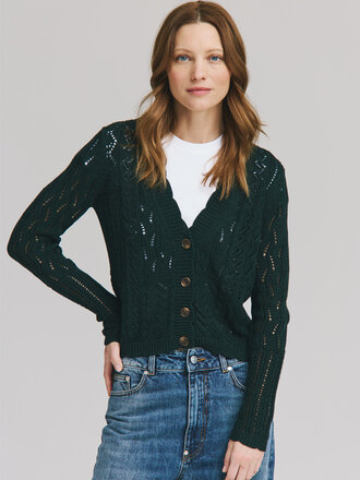 Autumn Cashmere Patchwork V cardigan