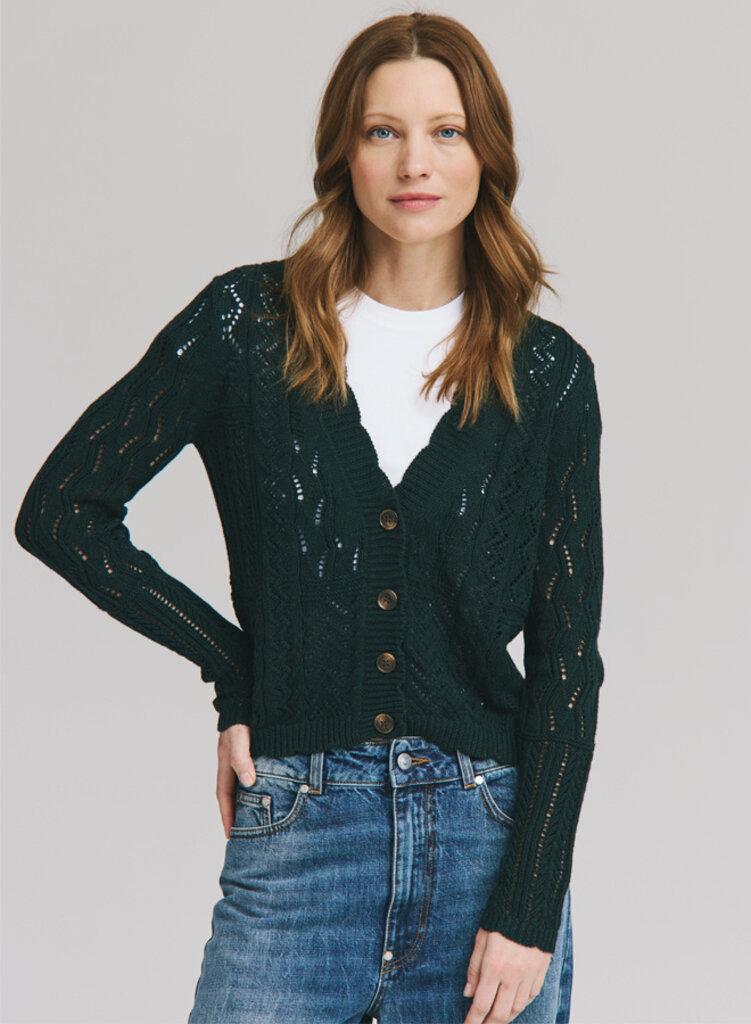 Autumn Cashmere Autumn Cashmere Patchwork V cardigan N14294