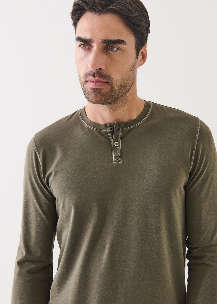 Patrick Assaraf Patrick Assaraf Men's Vintage henley l/s P95F13W