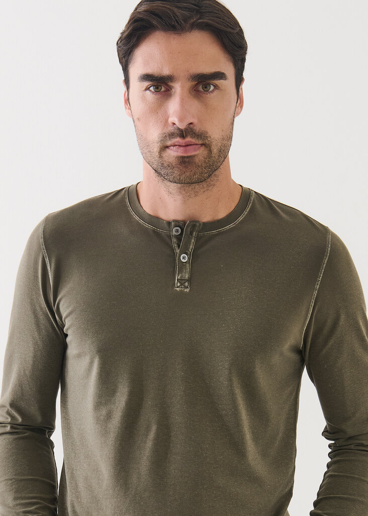 Patrick Assaraf Patrick Assaraf Men's Vintage henley l/s P95F13W