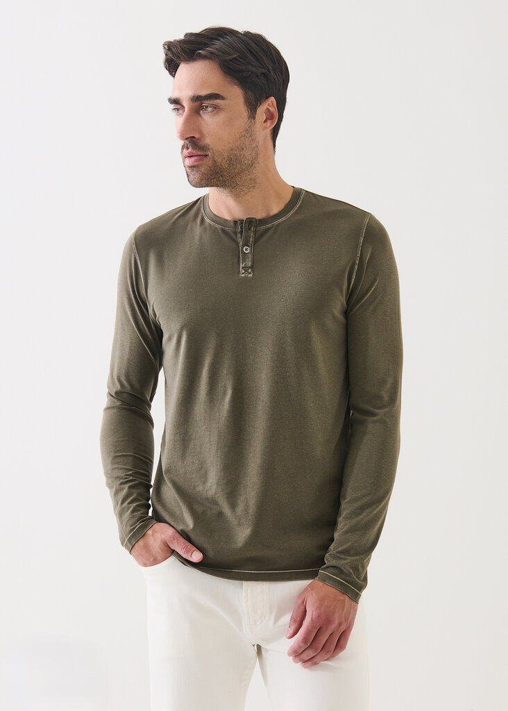 Patrick Assaraf Patrick Assaraf Men's Vintage henley l/s P95F13W