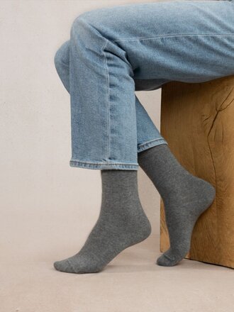 Bleu Foret Cashmere sock
