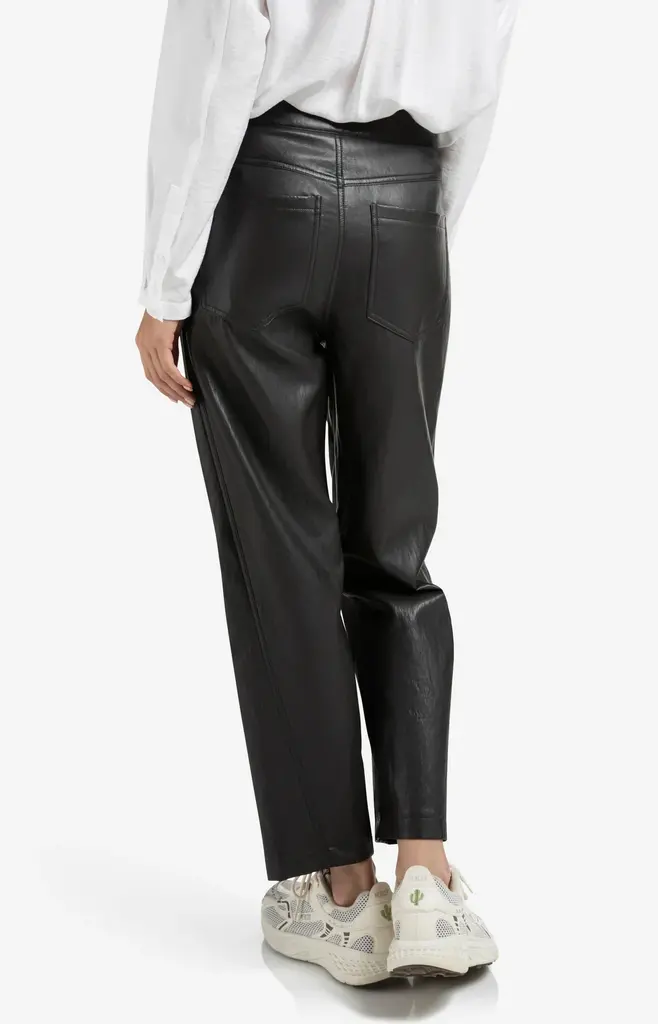 Yaya Yaya Faux leather carrot fit trouser 1309221