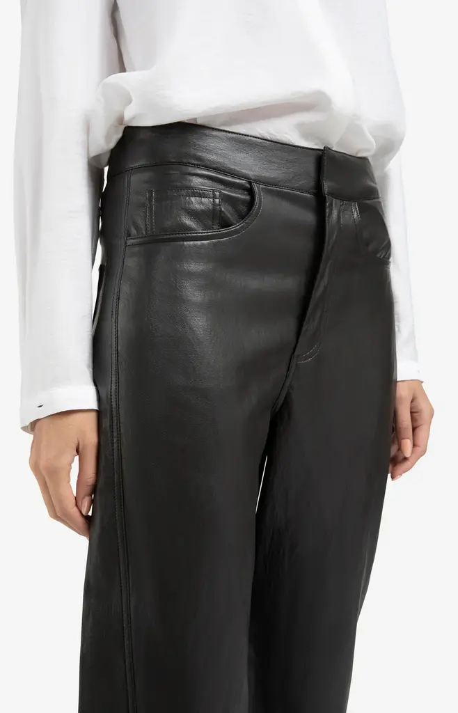 Yaya Yaya Faux leather carrot fit trouser 1309221