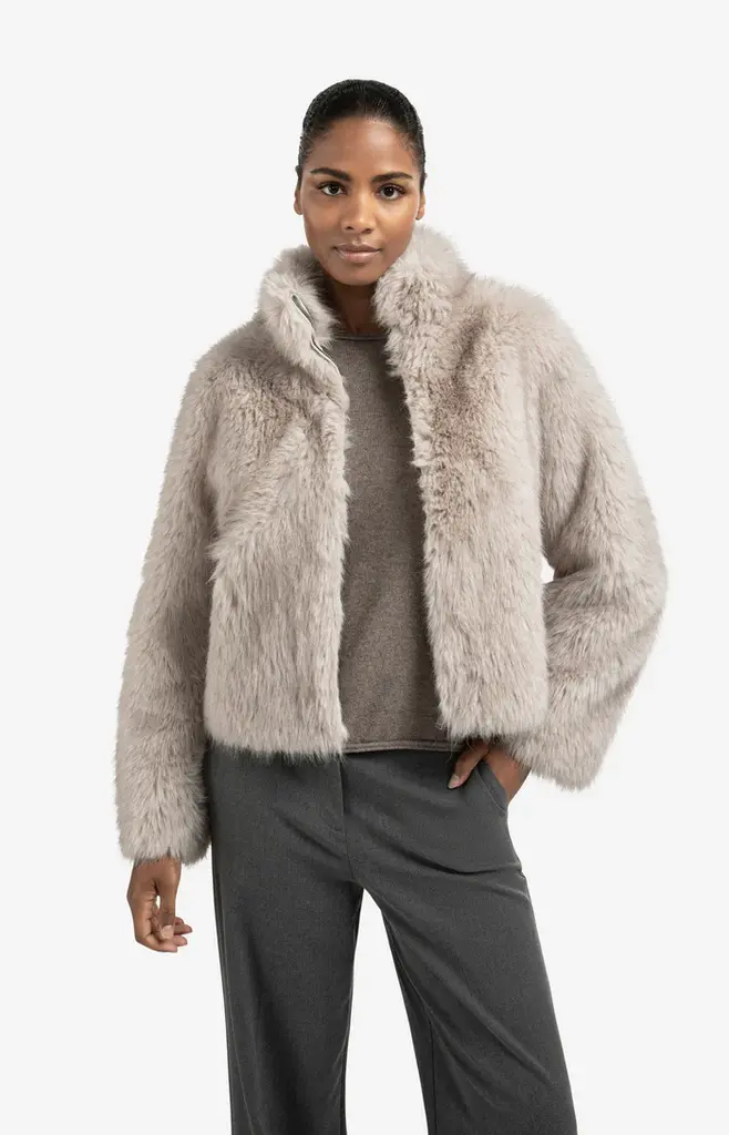 Yaya Yaya Faux fur jacket 2001058