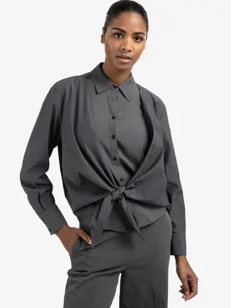 Yaya Layered blouse with knot