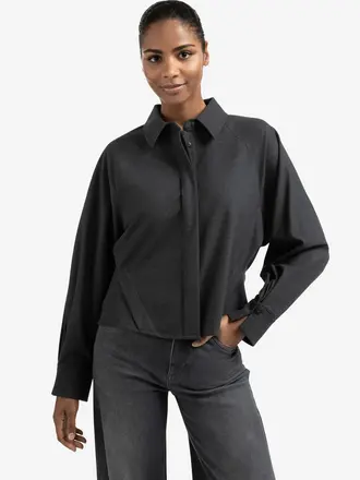 Yaya Batwing blouse with back pleat
