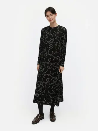 Marimekko Kolmin piirto unikko jersey dress