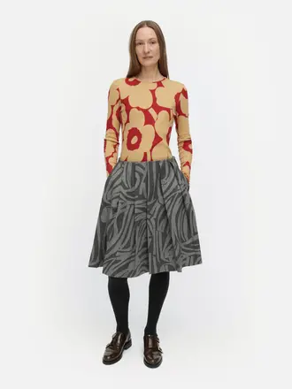 Marimekko Daalia Jokuraita skirt