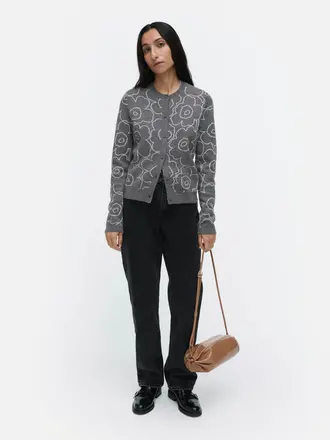 Marimekko Villi piirto unikko cardigan