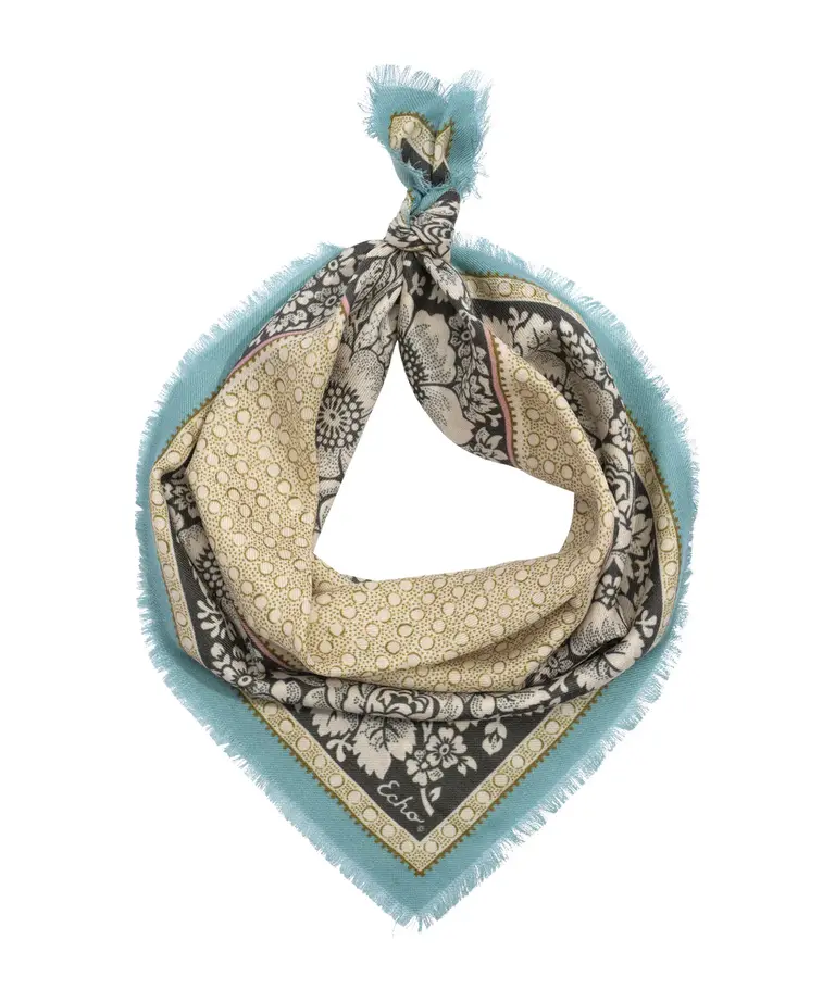 Echo Echo Vintage floral dot wool bandana EN1509