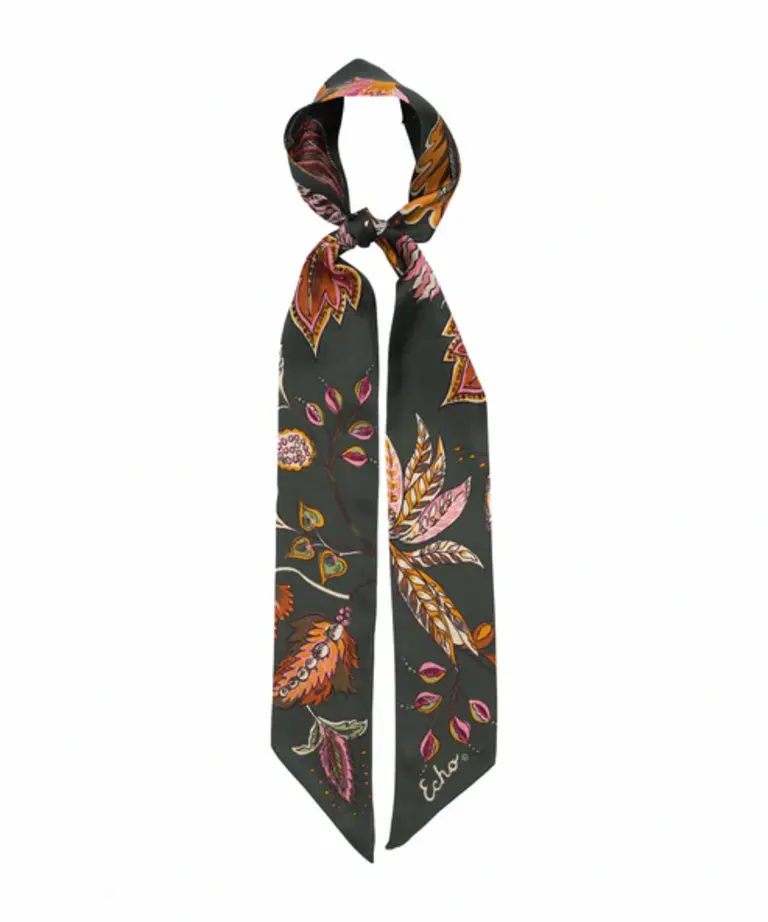 Echo Echo Falling leaves ribbon scarf EN1498