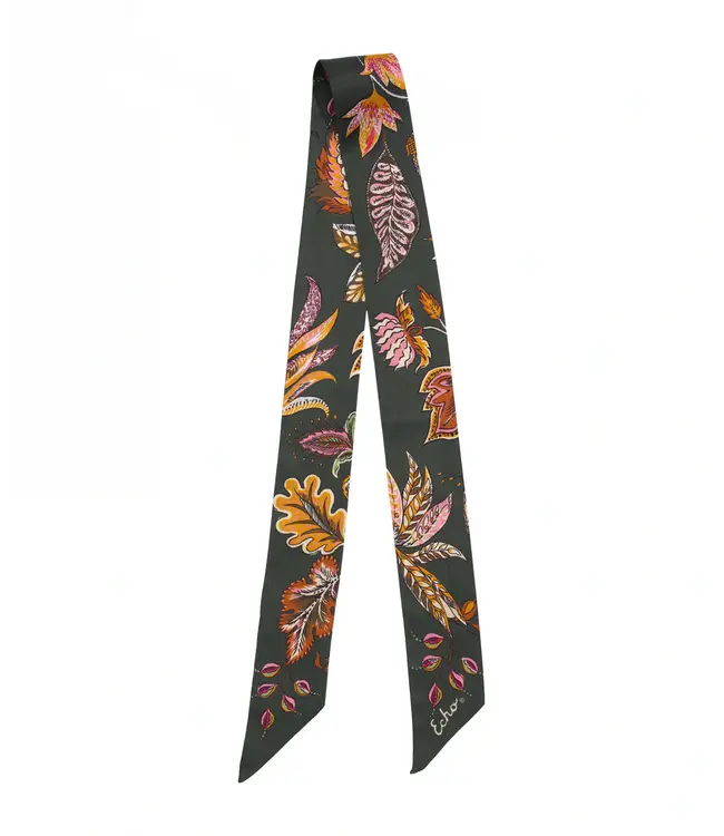 Echo Falling leaves ribbon scarf