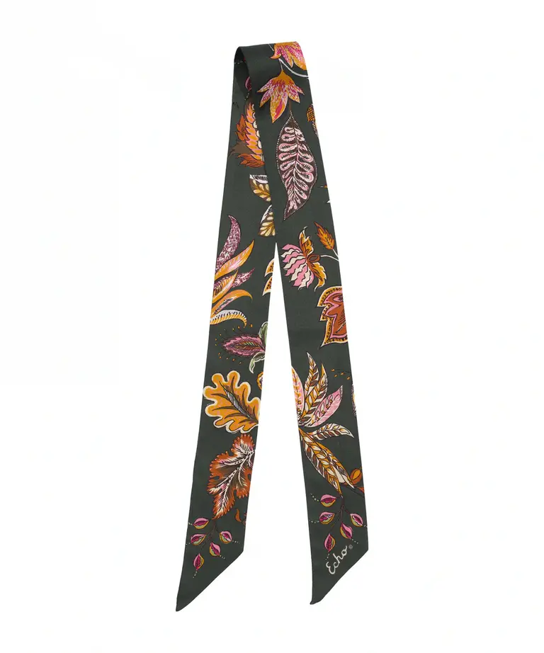 Echo Echo Falling leaves ribbon scarf EN1498
