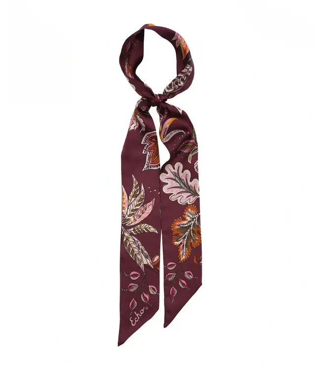 Echo Falling leaves ribbon scarf
