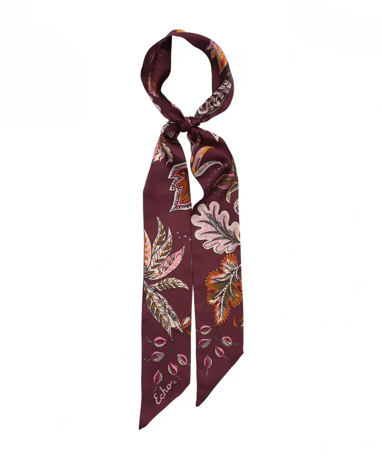 Echo Echo Falling leaves ribbon scarf EN1498