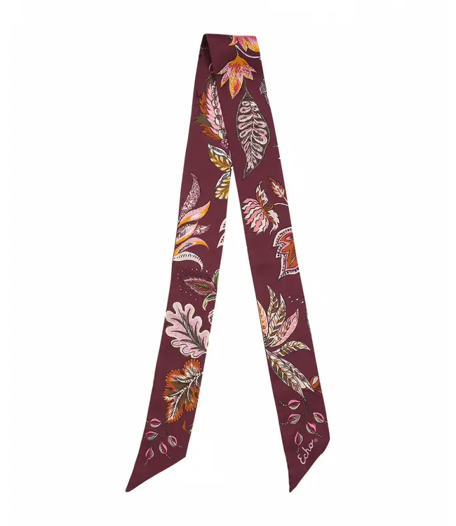 Echo Falling leaves ribbon scarf