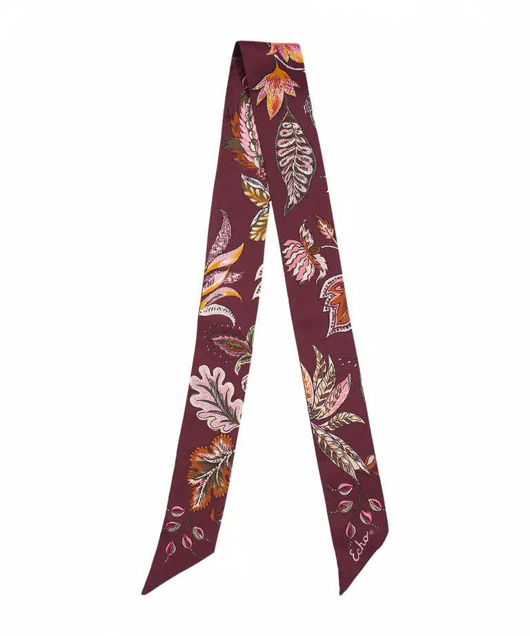 Echo Echo Falling leaves ribbon scarf EN1498