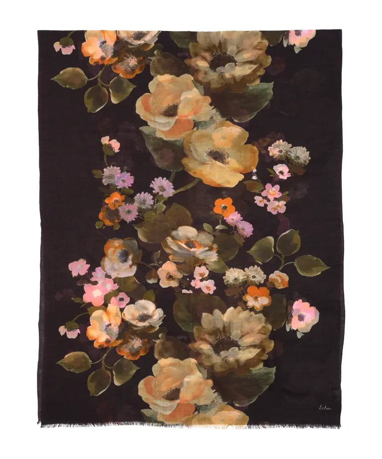 Echo Echo Painted floral wrap EN1494