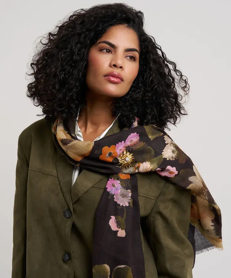 Echo Echo Painted floral wrap EN1494