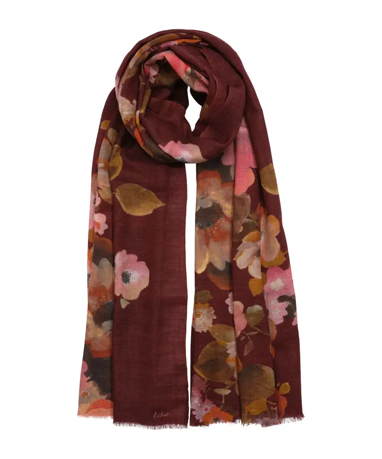 Echo Echo Painted floral wrap EN1494