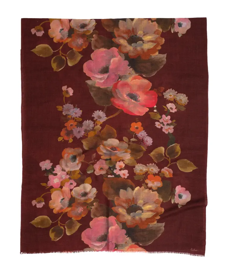 Echo Echo Painted floral wrap EN1494