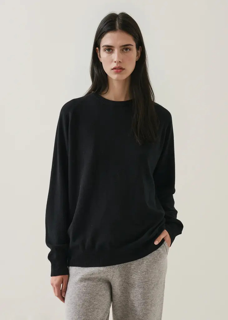 Patrick Assaraf Patrick Assaraf Nano cashmere oversized crew W169C31Y