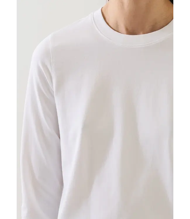 Patrick Assaraf LS iconic pima stretch baby tee