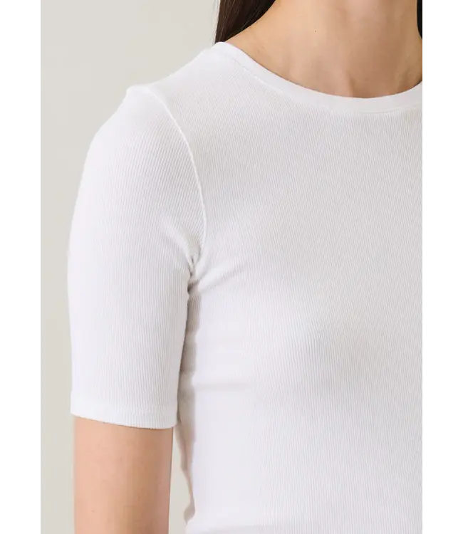 Patrick Assaraf SS cotton modal rib crew