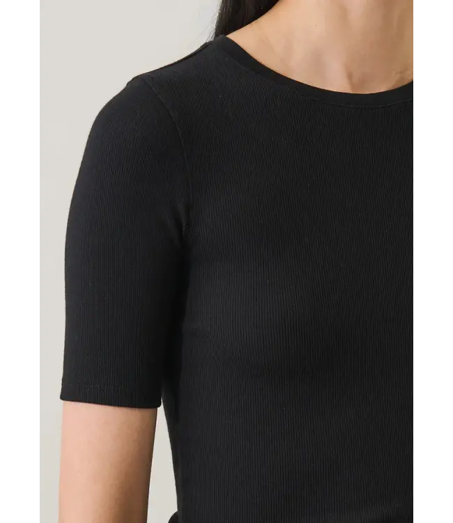 Patrick Assaraf SS cotton modal rib crew