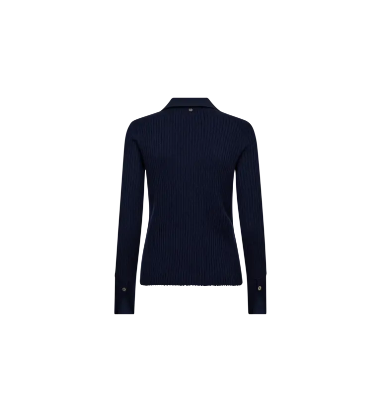 Mos Mosh Mos Mosh Relena rib polo knit 173080