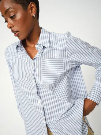 Mos Mosh Elinda slim stripe shirt