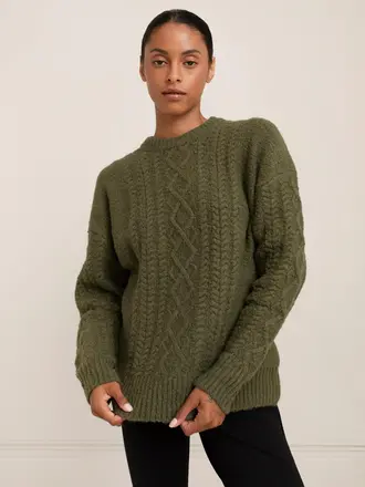 Paper Label Rayna Cable sweater