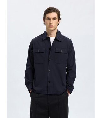 Selected Men's Reg lorent bi-stretch overshirt
