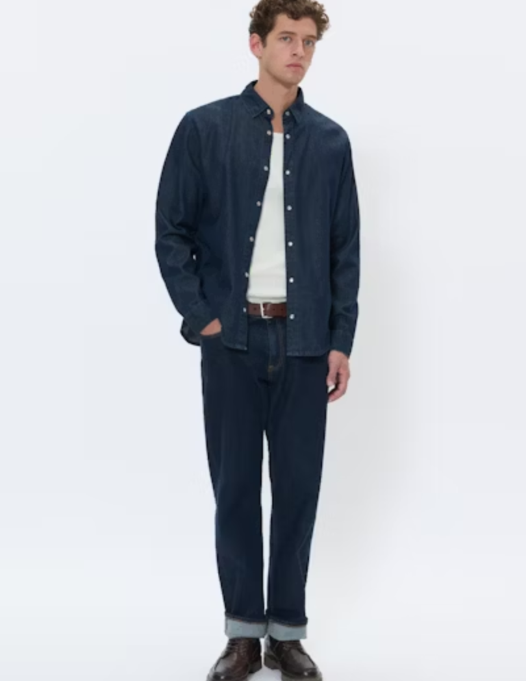 Matinique Matinique Christaldo men's denim shirt 30208554