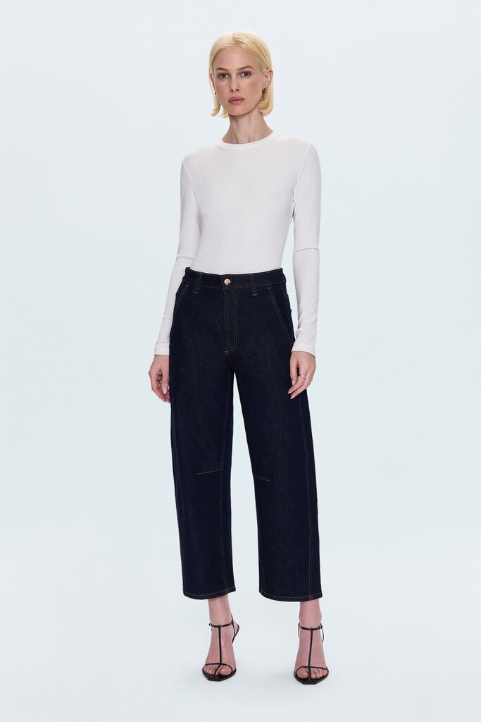 Pistola Pistola Beau seamed crescent raw jean P00017000EZ
