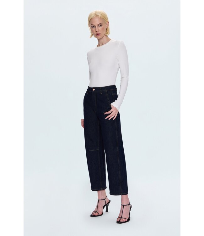 Pistola Pistola Beau seamed crescent raw jean P00017000EZ