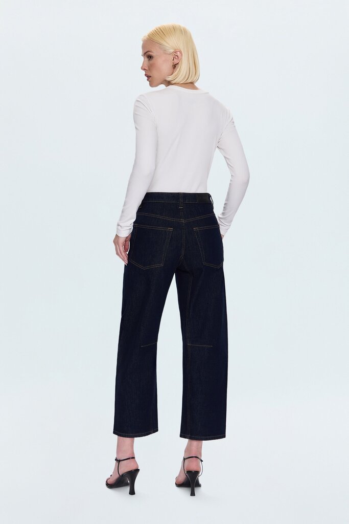 Pistola Pistola Beau seamed crescent raw jean P00017000EZ