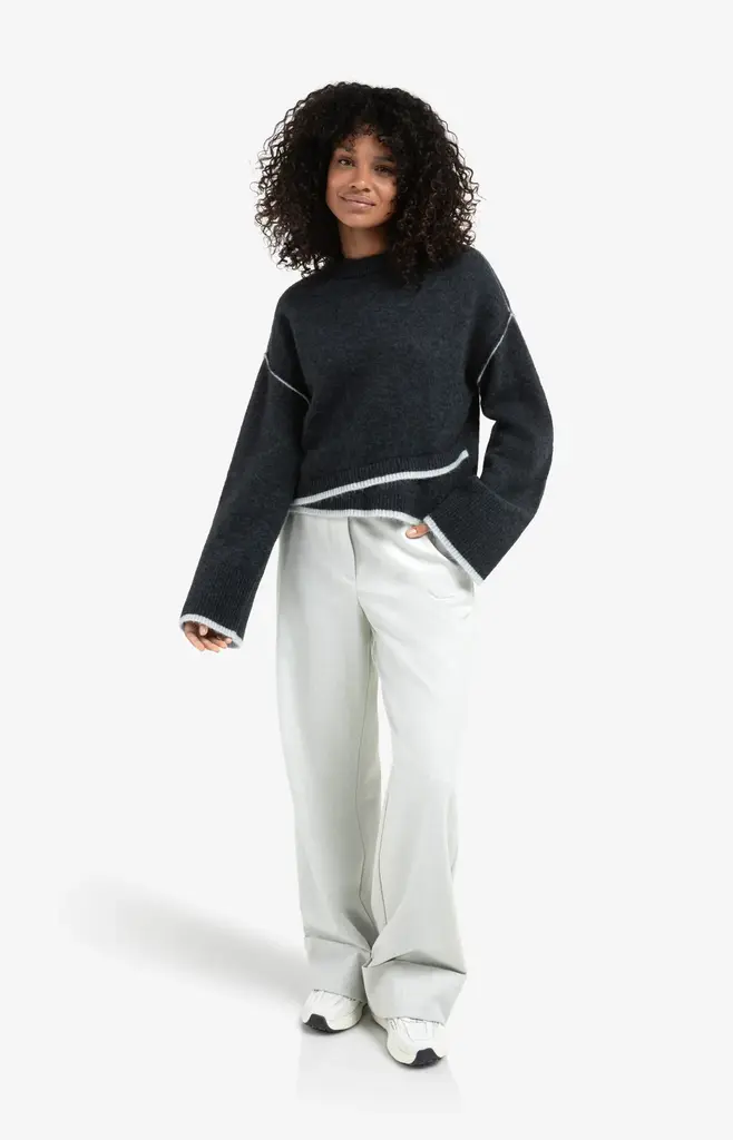 Yaya Yaya Sweater w/contrast details 1000519