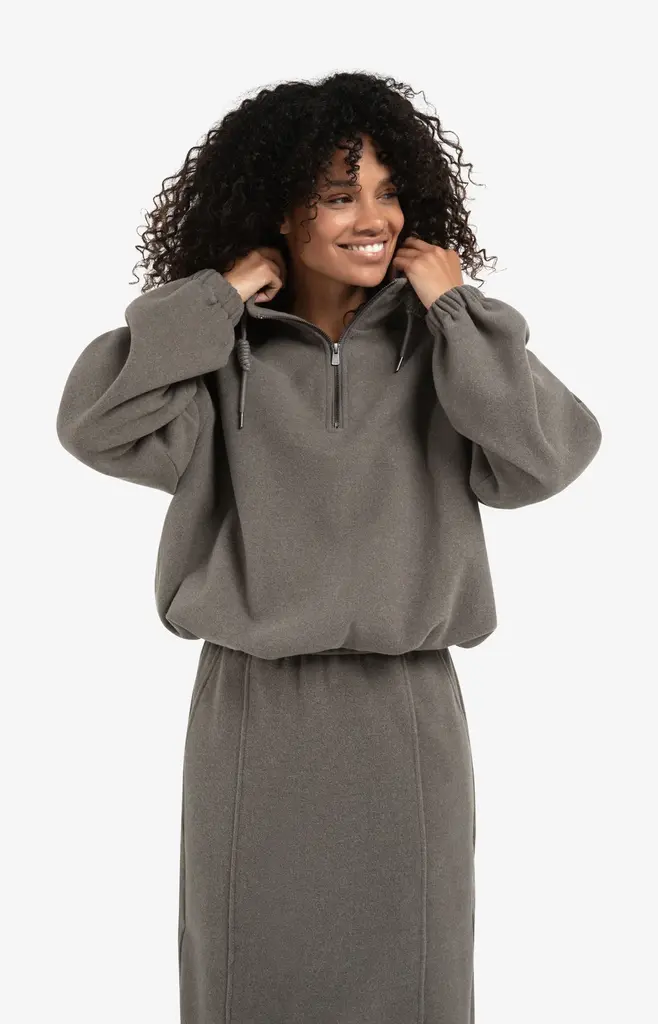 Yaya Yaya Balloon sweatshirt w/zipper collar 1109101