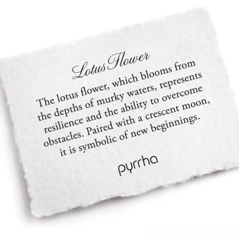 Pyrrha Pyrrha Lotus flower 18" necklace N740-18