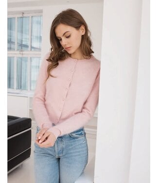 Autumn Cashmere L/S brushed cashmere cardigan