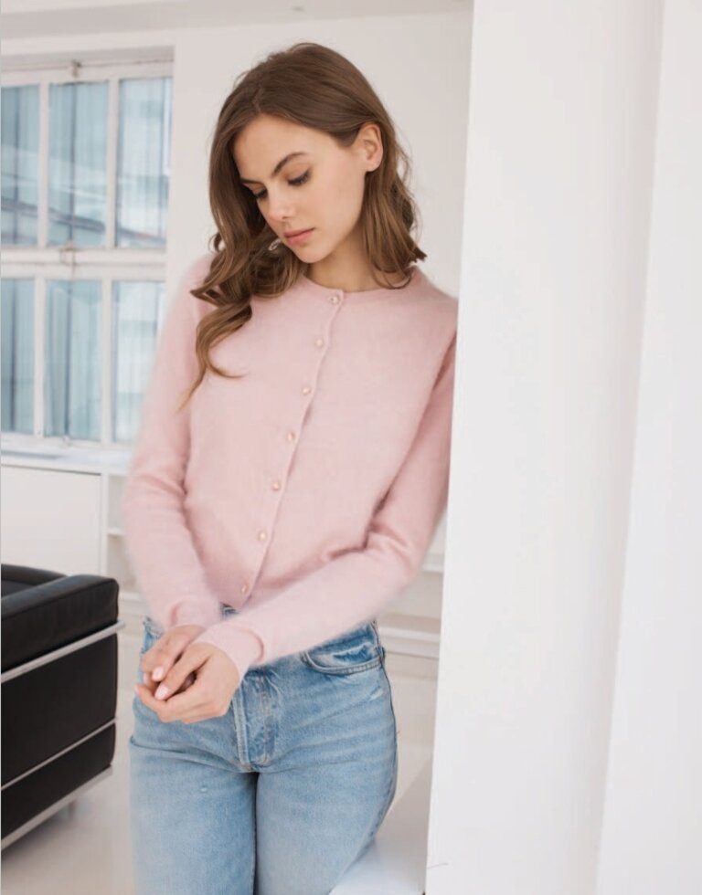 Autumn Cashmere Autumn Cashmere L/S brushed cashmere cardigan RV14460