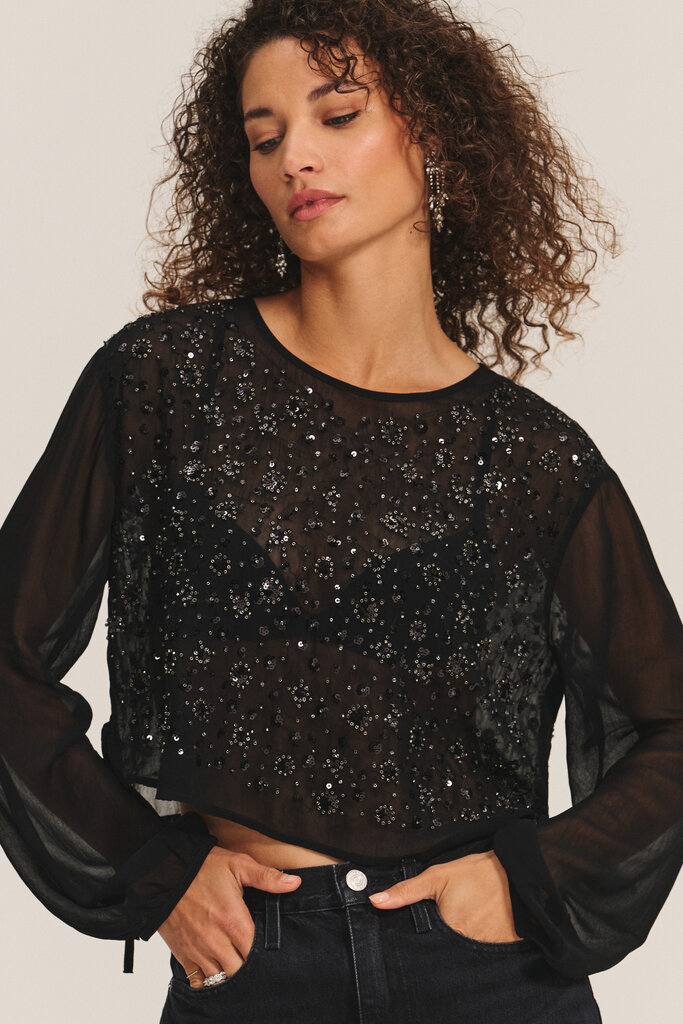 Velvet Velvet Marlowe sequin top