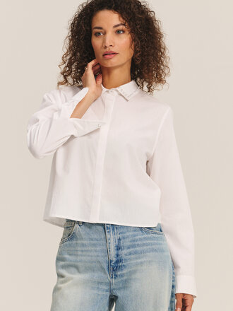 Velvet Jocelyn novelty poplin shirt