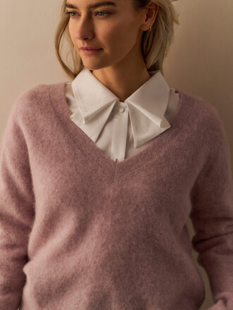 Yaya Blouse w/bow collar