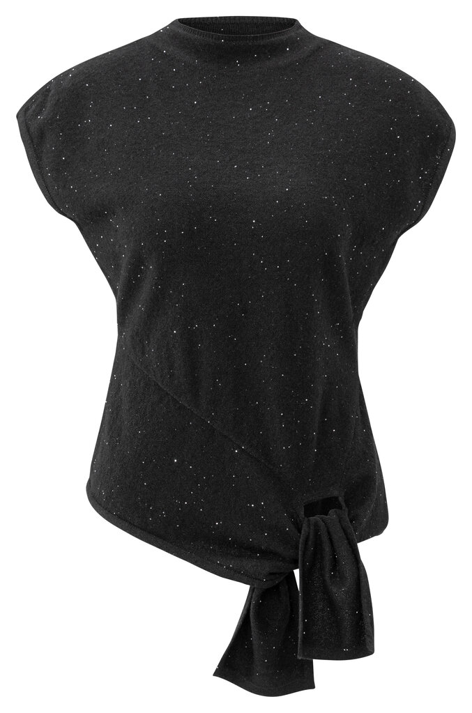 Yaya Yaya Sleeveless swtr w/knot & sequins 1000534